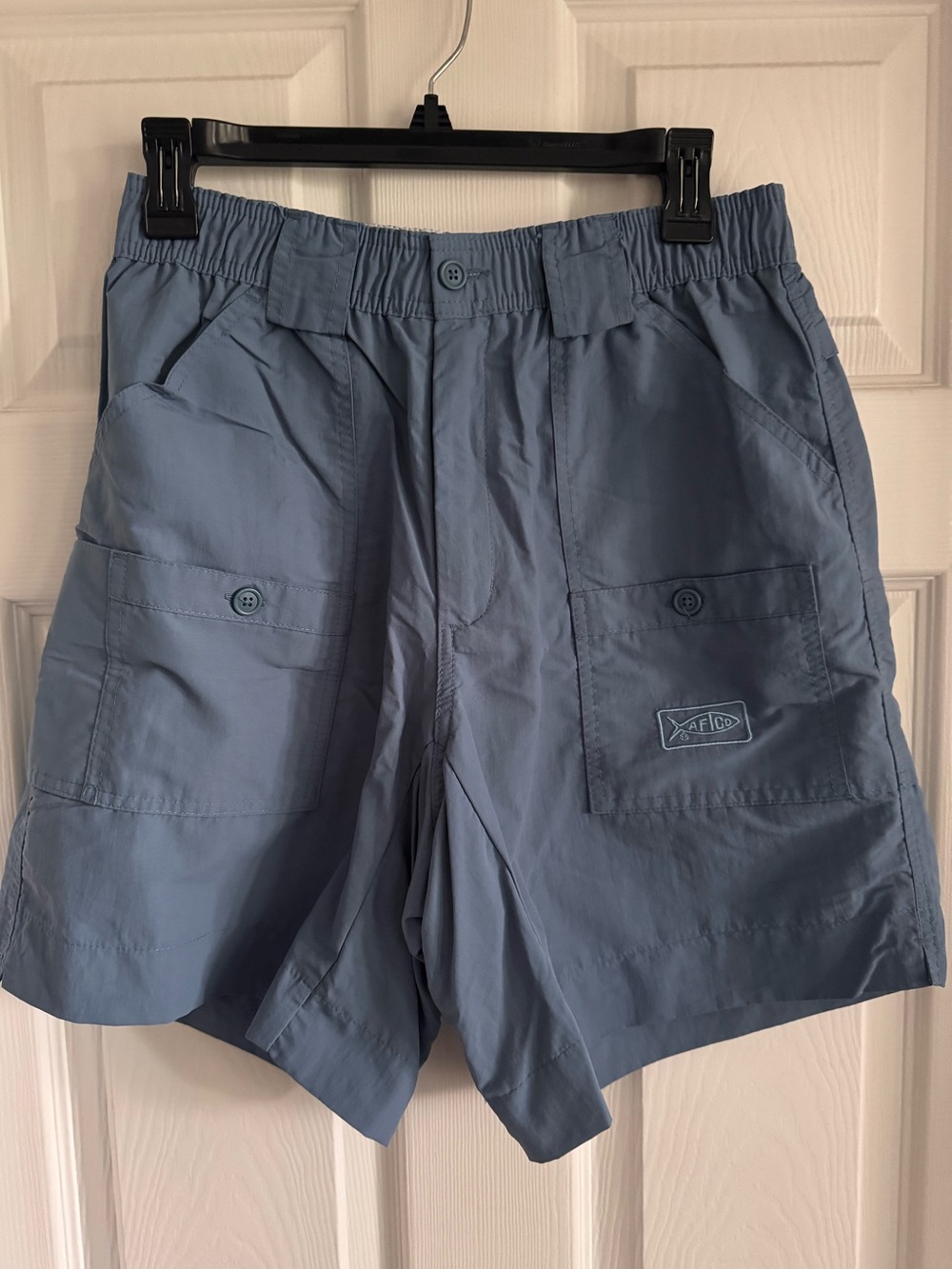 AFTCO Slate Blue Fishing Cargo Shorts